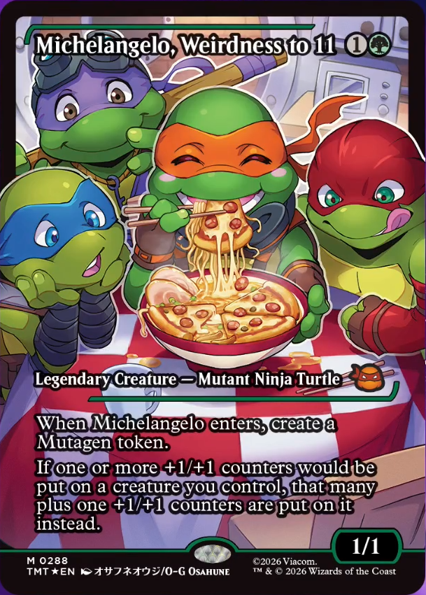 MTG x TMNT】 《ぶっとび全開、ミケランジェロ》 🇯🇵🎨@jing56