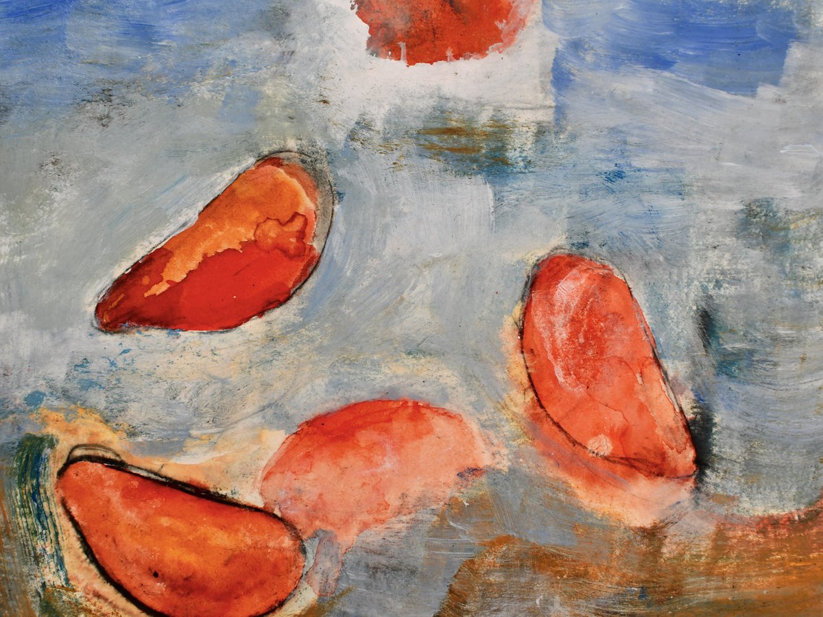 wip 👁️

oil on canvas + some shell studies in watercolor

same palette, different moods