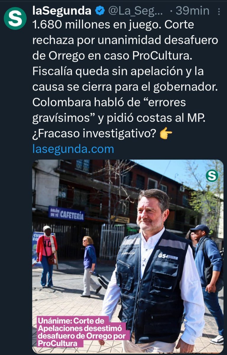 claucortezm's tweet image. Hay que investigar a los ilustres que rechazaron
¿incompetentes o cómplices?
#Orrego traspaso sin preguntar a nadie MIL MILLONES a fundación dirigida por amigo y sicólogo del pdte de la república
Perdón, alguien le parece normal esto?
@poderjudicial #procultura @T13