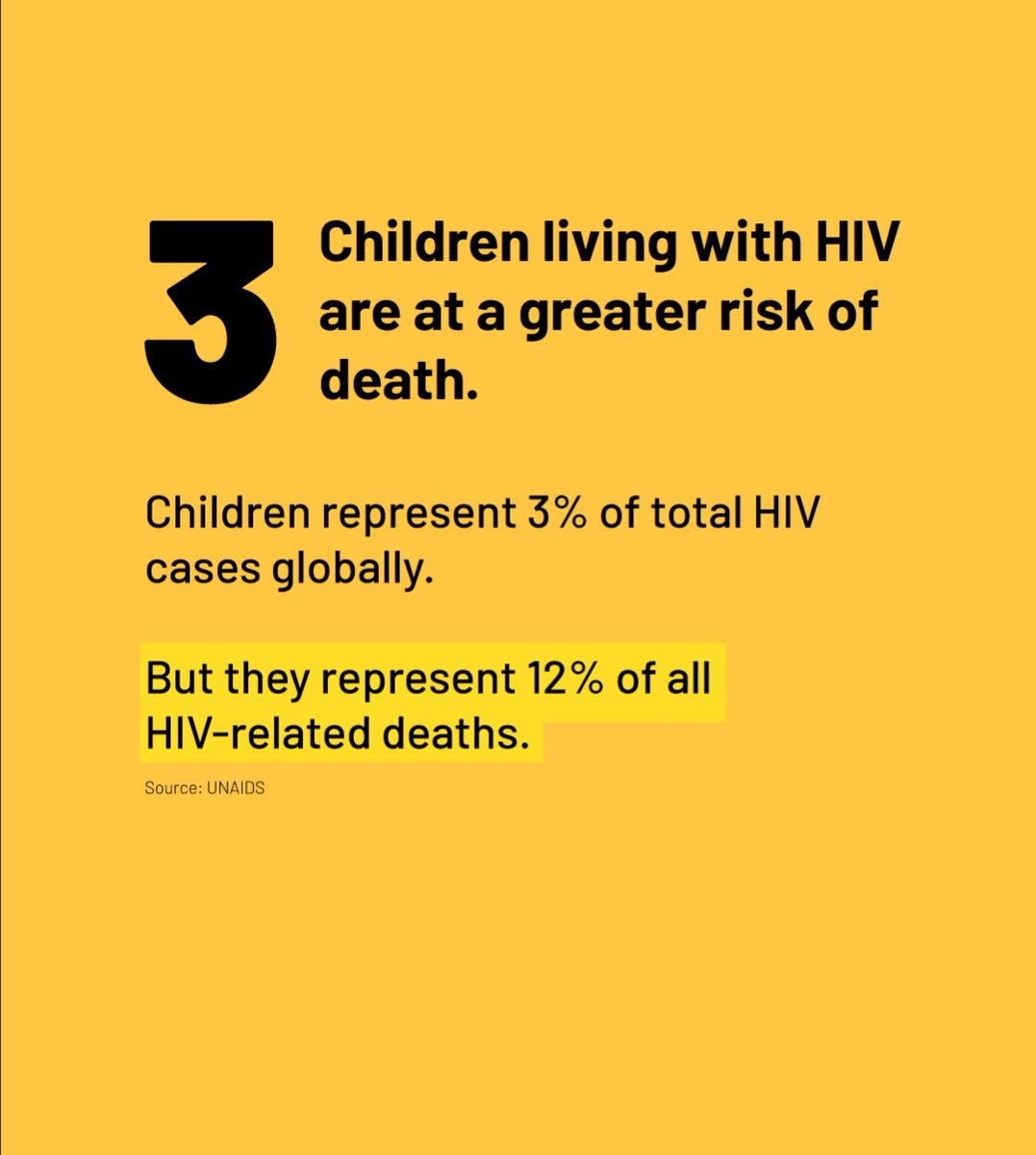 What do you know about pediatric HIV?
Here are 3️⃣ things you need to know.