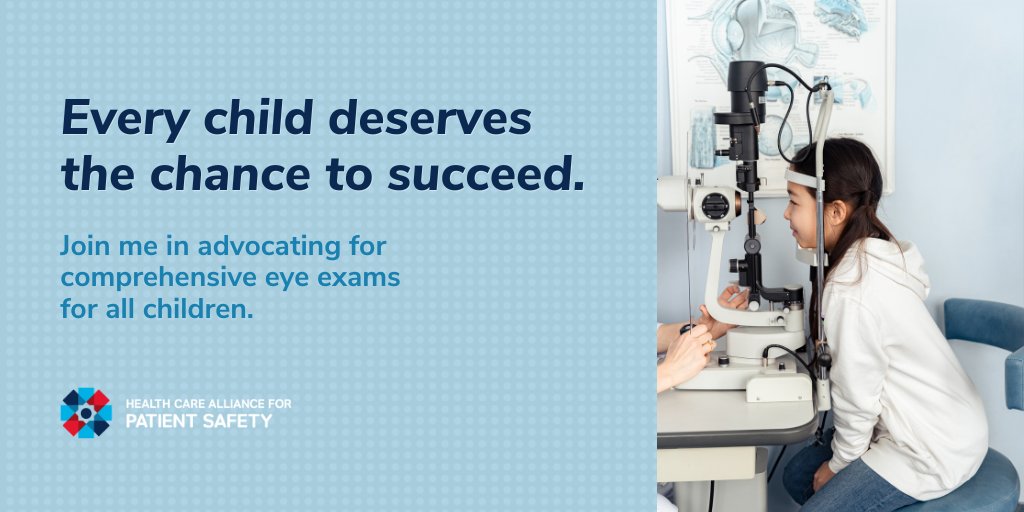 PatientSafe2Day's tweet photo. The best way to fight #myopia is to catch it early. Join HCAPS and help us advocate for annual comprehensive eye exams for all children! 👓 Let’s protect their eye and vision care together. https://t.co/J5e1HQDe7E