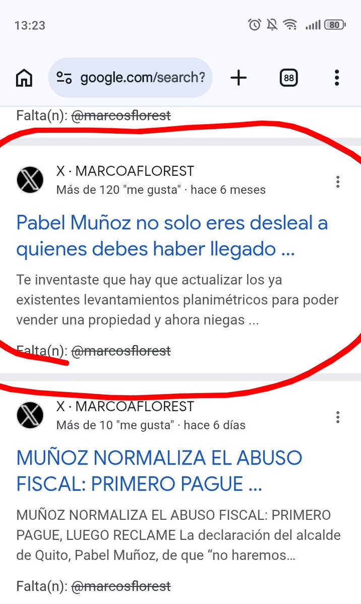 Para los que no entienden por qué Flores está obsesionado contra Pabel, hasta el punto de defender la ley de Noboa, es porque hace unos meses pensó que por ser pana de Pabel, tendría trato especial en la venta de un terreno. El tuit era tan vergonzoso que lo borró. Eso nomás es.