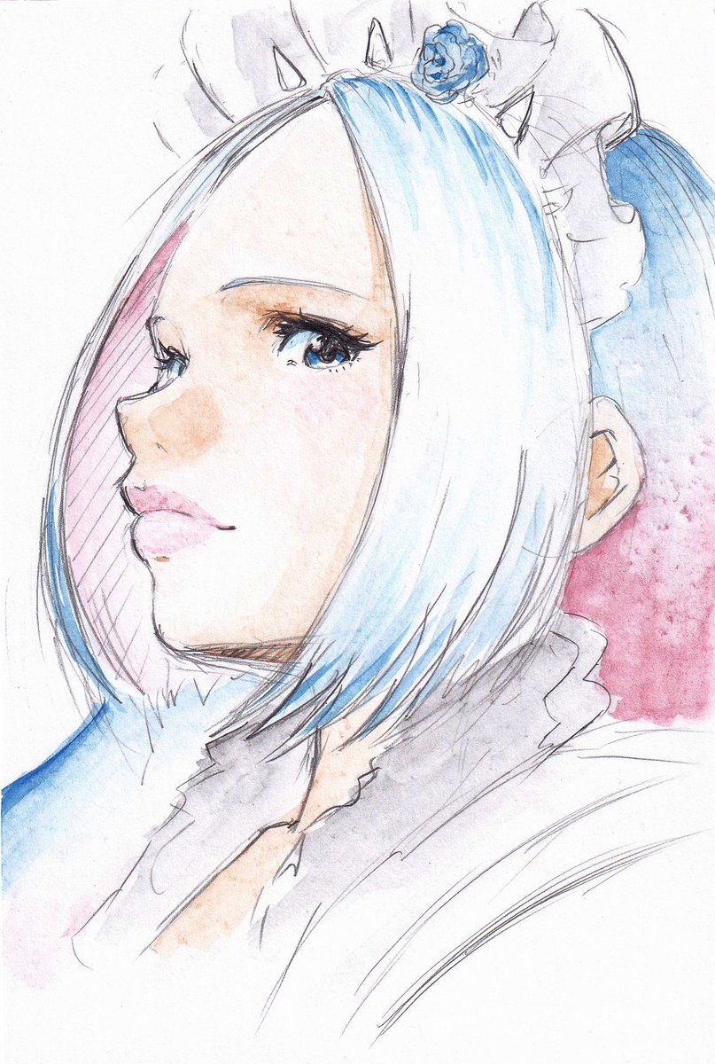 #bandmaid #イラスト #アナログ絵
1187/1200

透明SAIKI水彩
子供にならないように意識して描きましたｗ