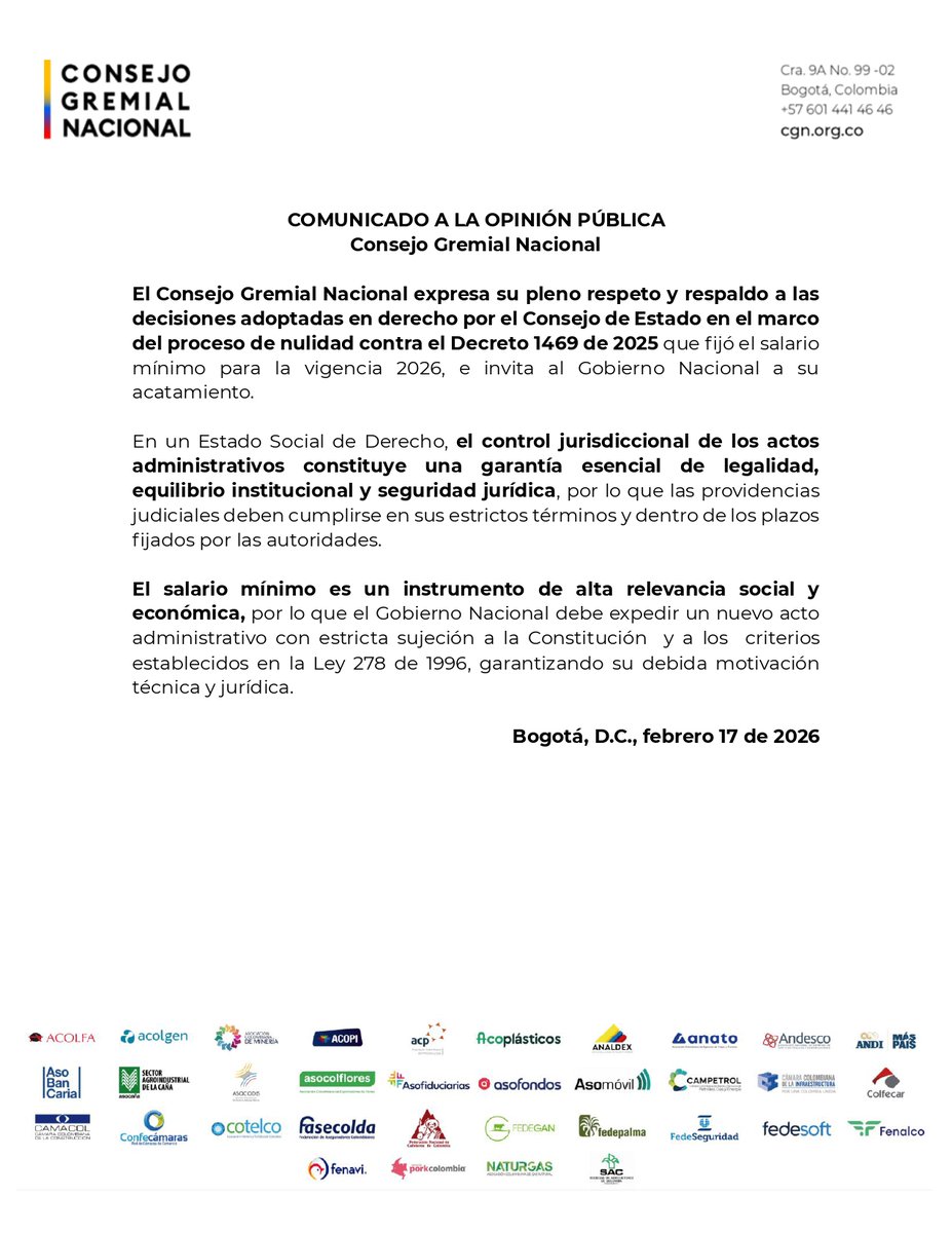 Consejo Gremial tweet media