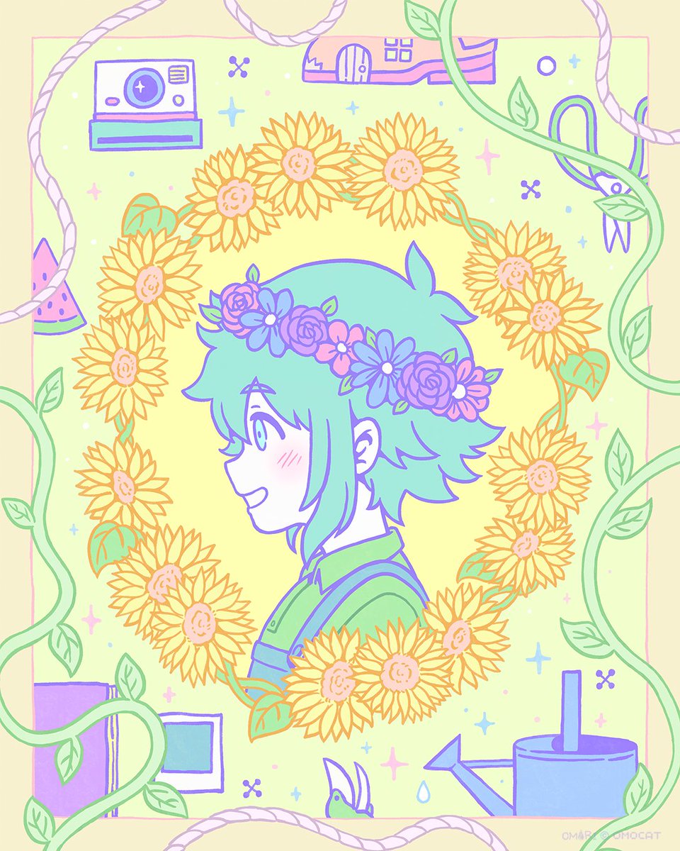 OMORI_GAME's tweet image. happy birthday, basil 🌻