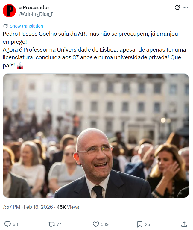 nunopgpalma_pt's tweet photo. As claques resolveram contra-atacar com o clássico "whataboutism" por saberem que não há desculpa para o que se passa com a Mortágua no ISCTE.
O caso de PPC não é comparável.
Prof. convidado não é o mesmo que do quadro, resultando de um concurso público.
E nem falo da competência https://t.co/f3bQ7O5wuB