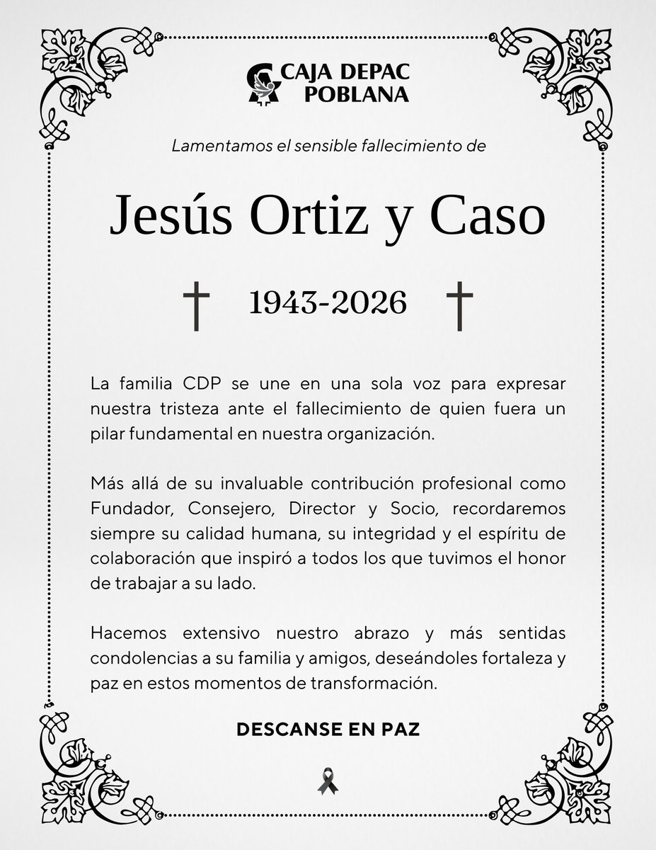 Elevamos una oración por su eterno descanso y por la fortaleza y paz de su familia.

Descanse en Paz.