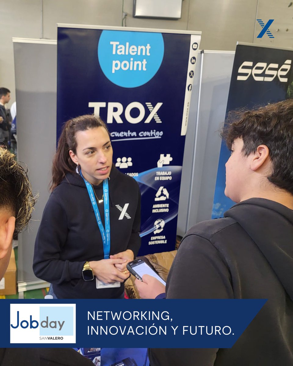 TROXSpain's tweet photo. 📍 Hoy, 17 de febrero, hemos participado en el Job Day 2026 del Centro San Valero.

Durante la jornada, hemos podido compartir la actividad de nuestra empresa y dar a conocer las oportunidades de prácticas vinculadas a nuestros proyectos.

https://t.co/zVnongIjxe https://t.co/2x6mM3OAlM