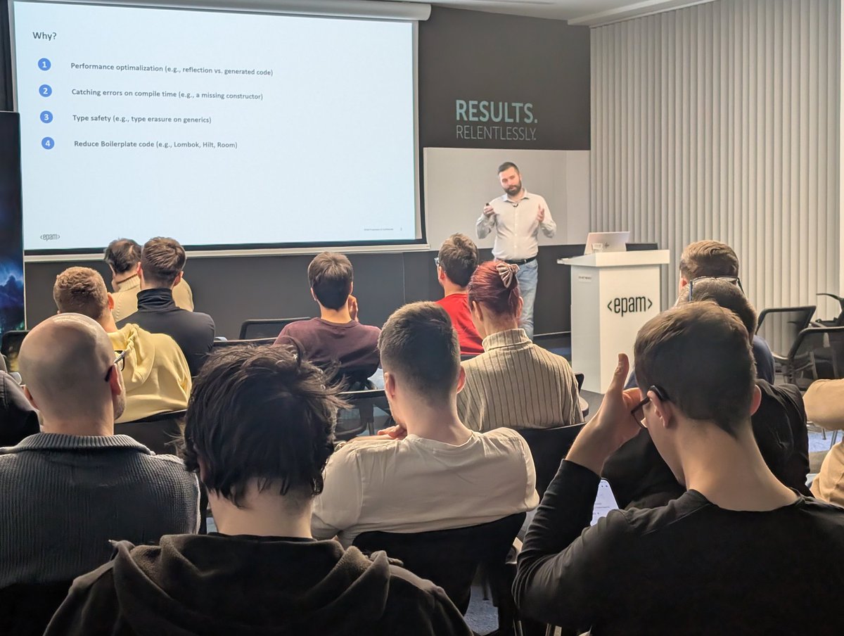 Okay, for the second presentation today, let's talk about KSP! No, not Kerbal Space Program, but compile-time code generation using Kotlin Symbol Processing. Lajos Nyéki leads the way! #androidbudapest #meetup