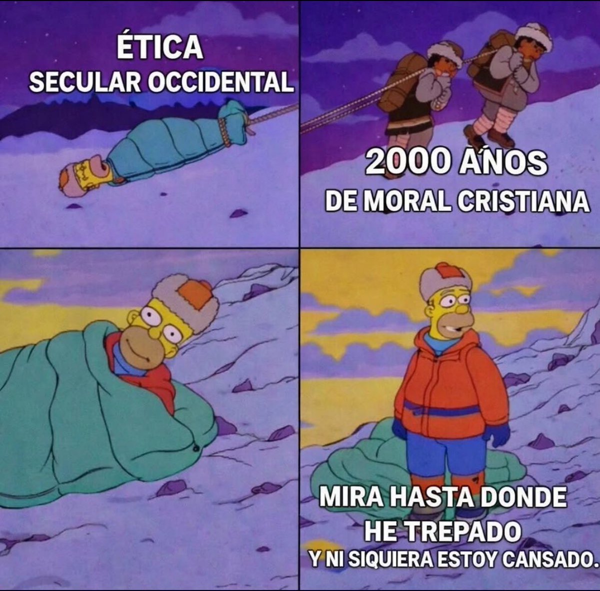 Raggiomoral's tweet photo. Cuando era un ateo infantiloide recuerdo hablar con esta vehemencia sobre los cristianos y religiones en general. Hacía esas comparaciones para reducir al ridículo y vehicular una suerte de razón suficiente. Después empecé a hacerme preguntas radicales y me di cuenta de mi error. https://t.co/FgMVr0D3oi