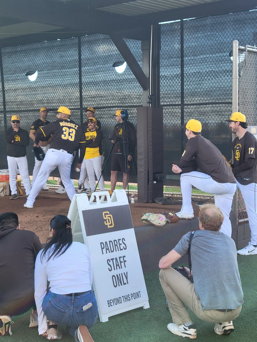 Marquez throwing, Buehler watching. Just the way you thought the battle for the fifth starter was going to shape up.