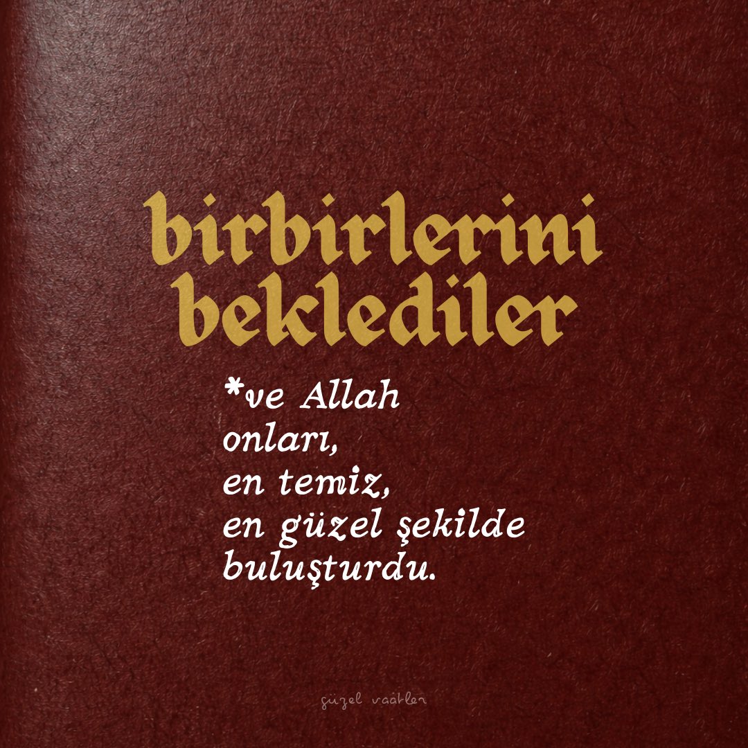 *birbirlerini beklediler.