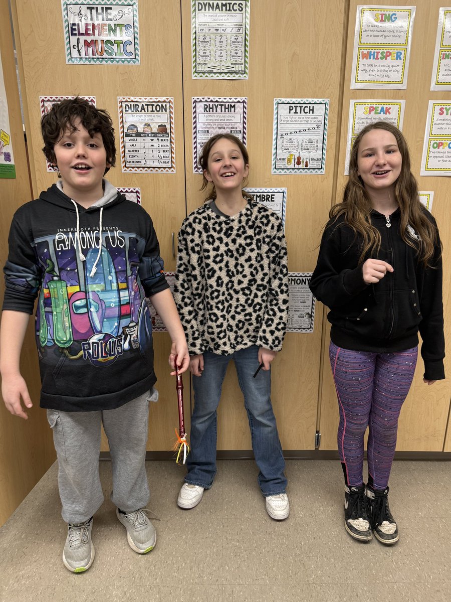 GPS students have been working hard to earn the black belt in Recorder Karate. Aiden, Kyla, and Athena were the first in the district to earn one!
