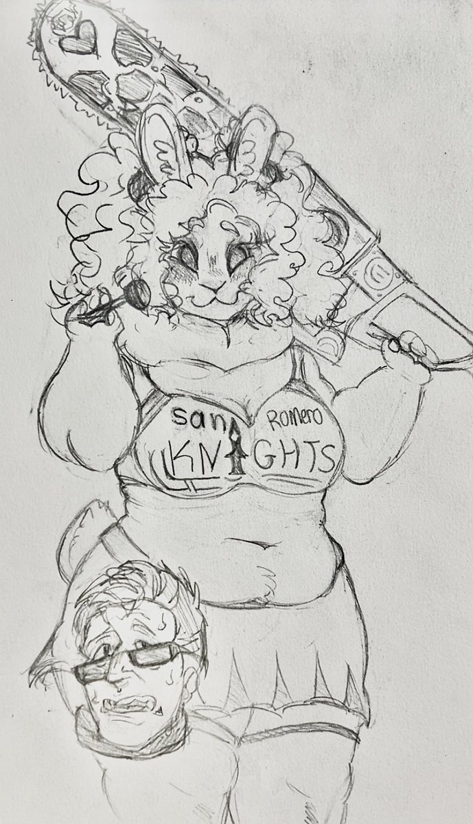 The third one was more of a cartoony style for my lollipop chainsaw au with him and Cinny 😙