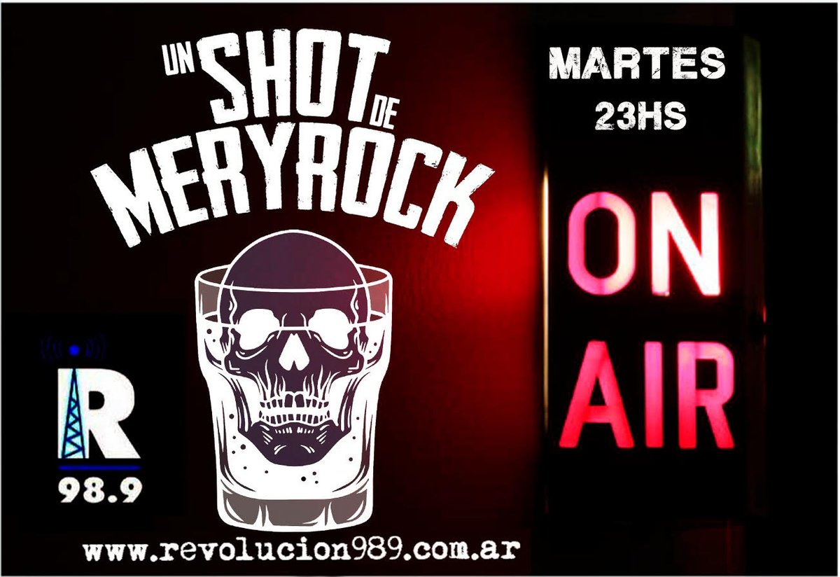 ESTAS ESCUCHANDO #UnShotDeMeryRock
DESDE #México PARA #LaDescargaRadio (MONTEVIDEO - URUGUAY)
MARTES 23 A 24
POR <a href="/Revolucion989/">REVOLUCION 98.9 Mhz</a> Y revolucion989.com.ar
#LaUnicaRadioGimnasistaDelPlano #LibertadEnEstadoPuro