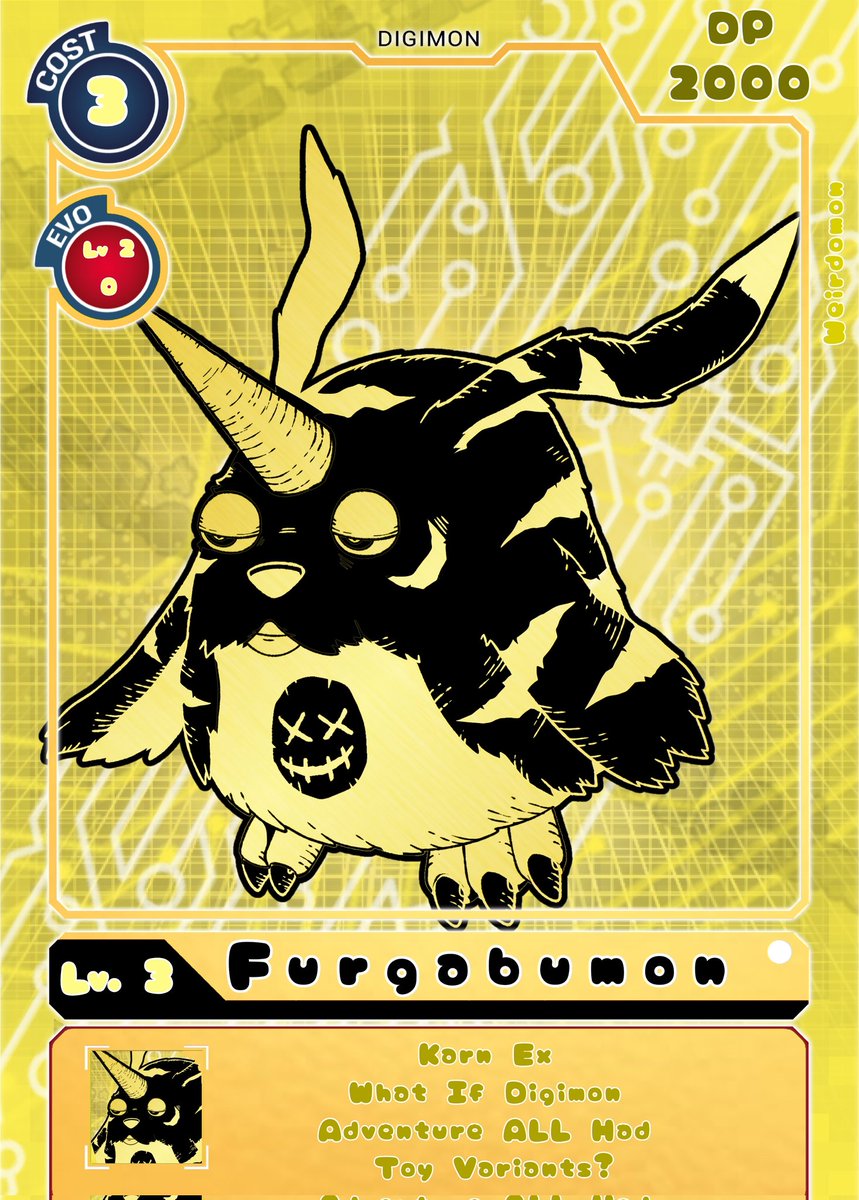 Furgabumon from <a href="/Karn_EX/">Karn EX</a> video
youtu.be/lvsvndiwfyU?si…

#Digimon