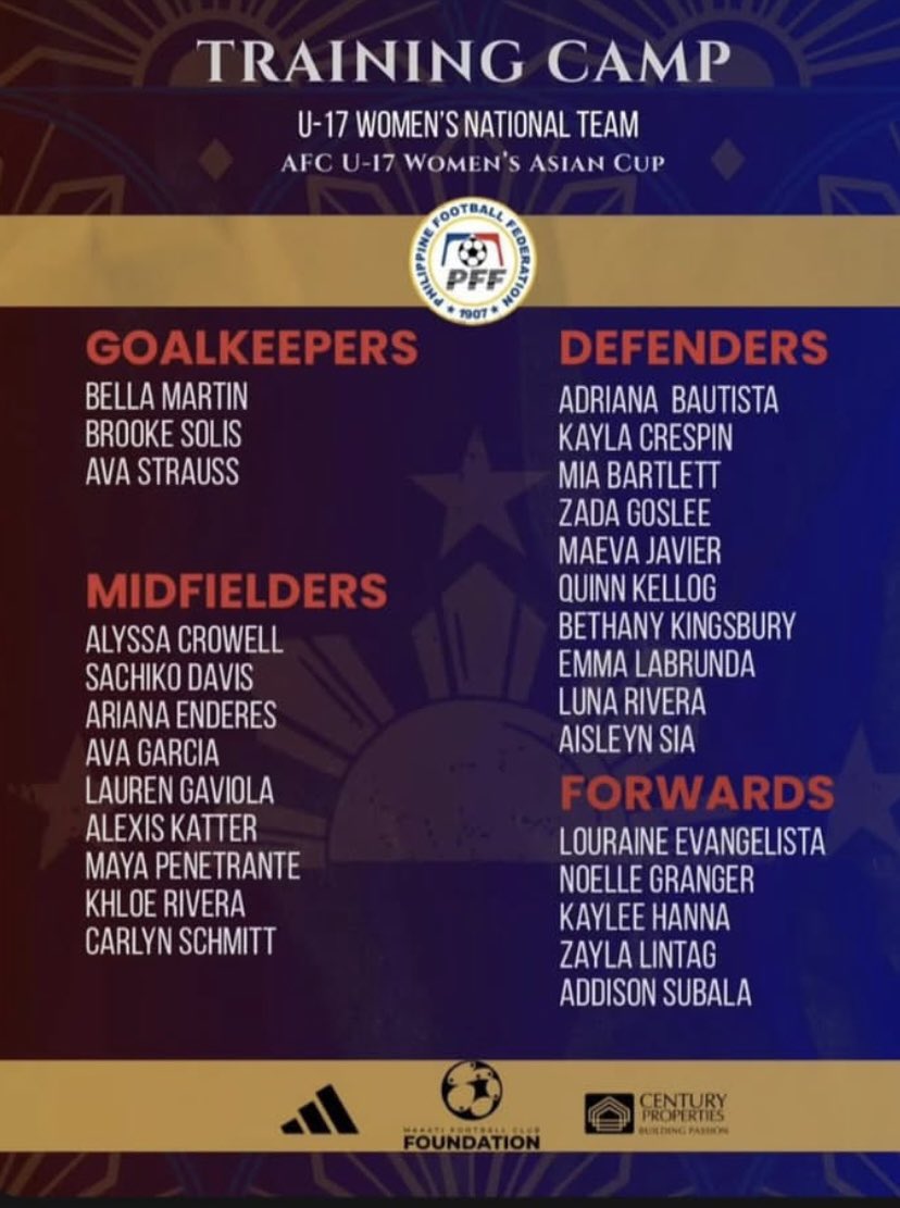 alexis_katter's tweet photo. So excited to be invited to the Philippines ynt u17 training camp Mar 1-7! 
@PilipinasWNFT @pilipinasynt @slammersfc @UtahWSoccer https://t.co/pmQUsUpdfy
