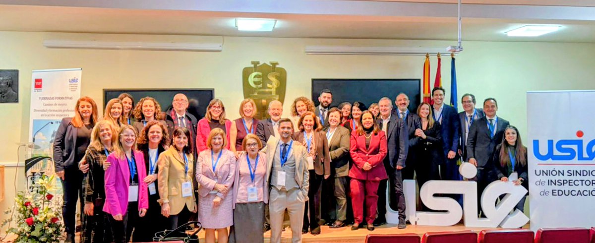 Ha sido un encuentro formativo y humano que nos deja semillas para seguir ilusionados con el impacto del papel de la inspección de educación en aulas,  programas, centros y zonas. GRACIAS a TODOS #USIEMadrid