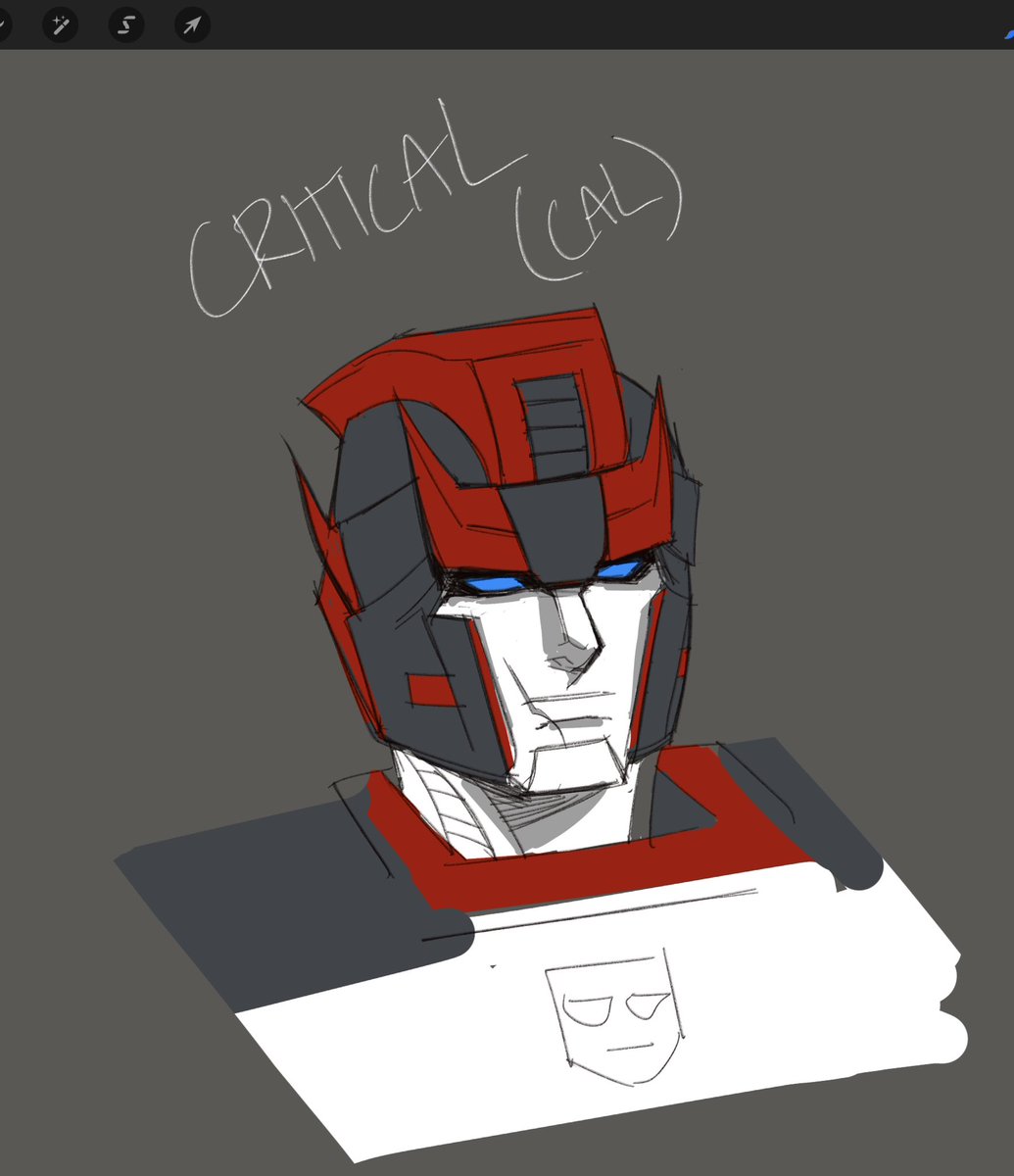 STELLARPUNK_ART's tweet image. This is my TF oc, Critical, nicknamed Cal! He's a medic 🙂‍↕️ (he's the one that was railing Ratchet in my other art lol).

- He's quiet, aloof, hard to read 
- He's very kind
- Soft spoken, deep voice
- Talented but insecure