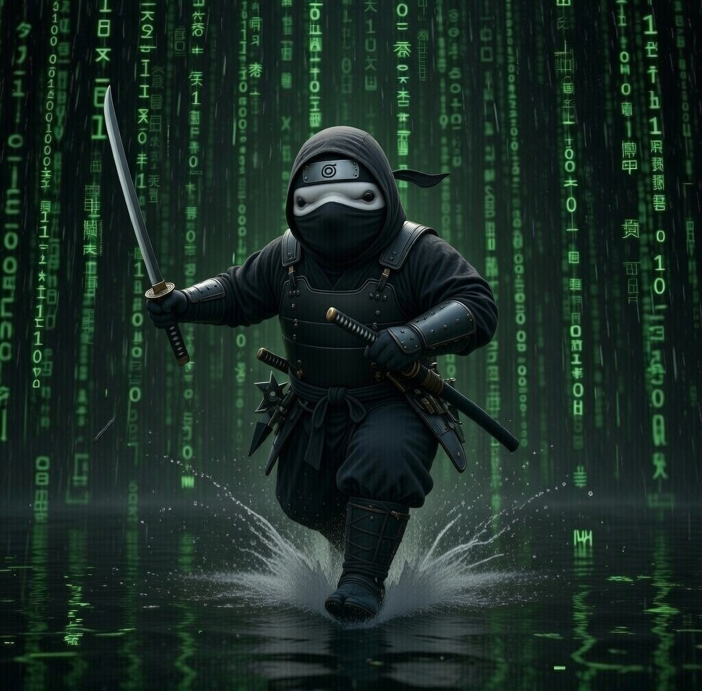 This Beluga moves as quietly as a ninja.

The large upward movement comes out of nowhere.