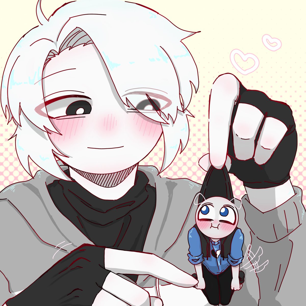 Art trade with <a href="/Fancourt3131681/">Fancourt</a> 💖💖💖
･
Yaaay!! My second art trade : ) 💕
Thank you for the amazing time, I had so much fun! 🫂🍀✨
#YourBoyfriendGame 
#YourBoyfriendPeter 
#YourBoyfriendfanart