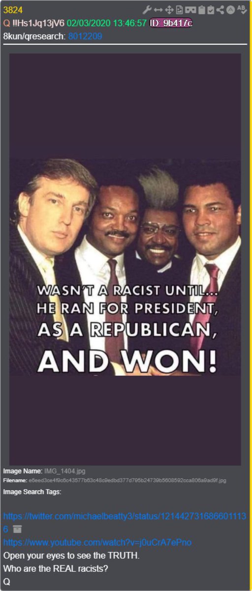 Trump on Truth.

13:46EST Timestamp MATCHES with drop 3824.

BOOM!