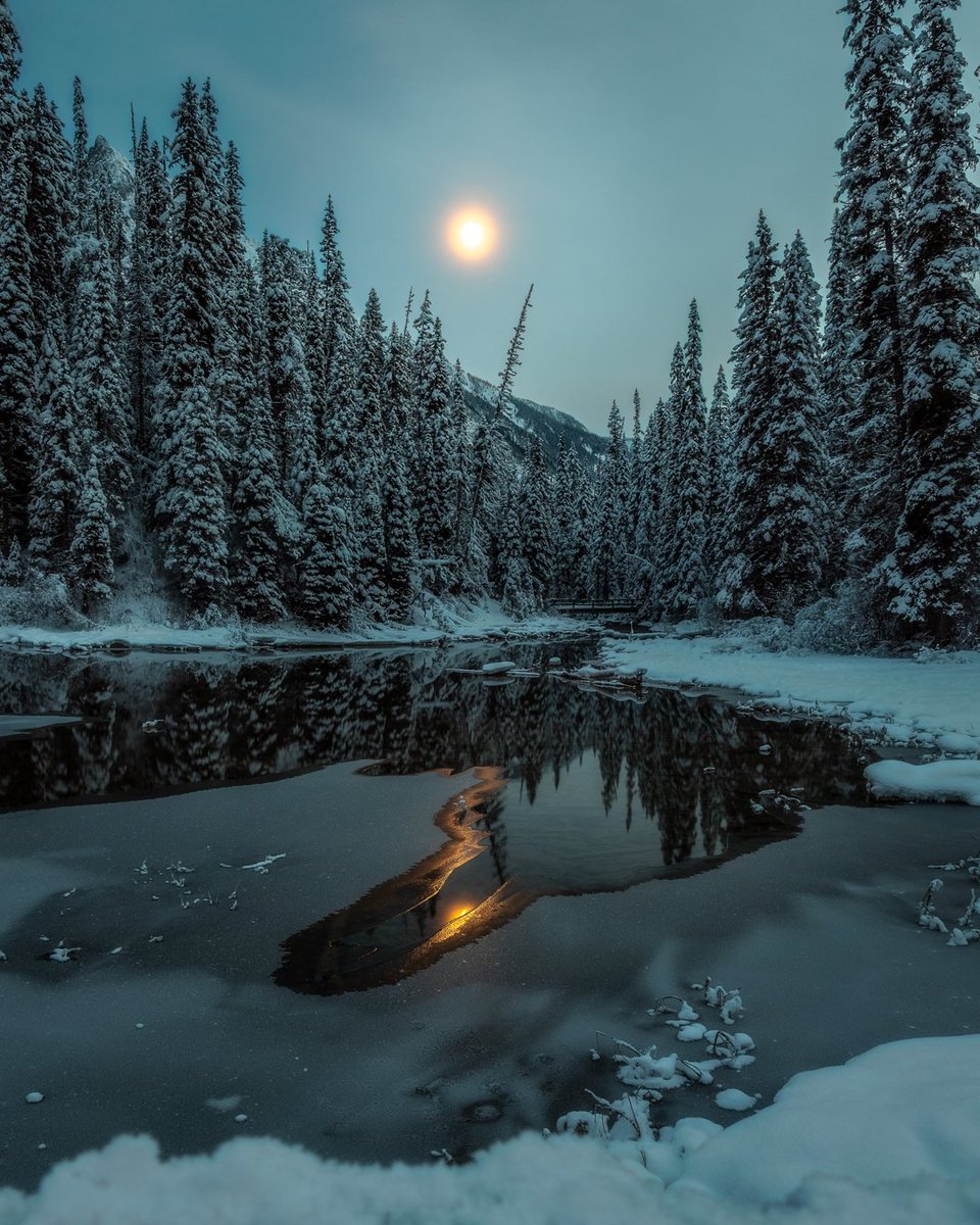 Moonlight at Emerald Lake
