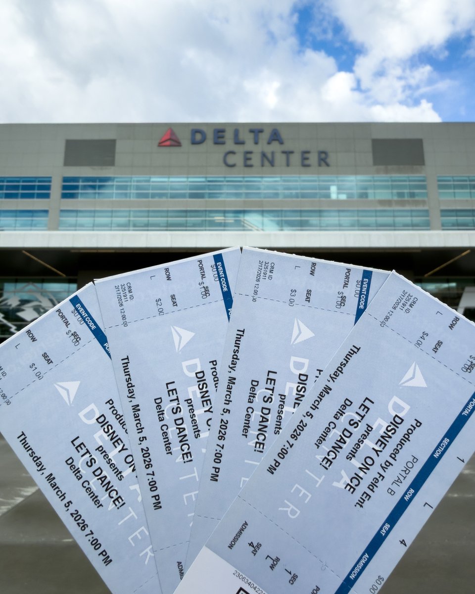 𝗚𝗜𝗩𝗘𝗔𝗪𝗔𝗬: Win four lower bowl tickets to <a href="/DisneyOnIce/">Disney On Ice</a>  at the #DeltaCenter on March 5!

To enter:
1️⃣Follow <a href="/deltacenter/">Delta Center</a>
2️⃣RT
3️⃣Tag a friend

*The winner will be DM'd on 2/20.