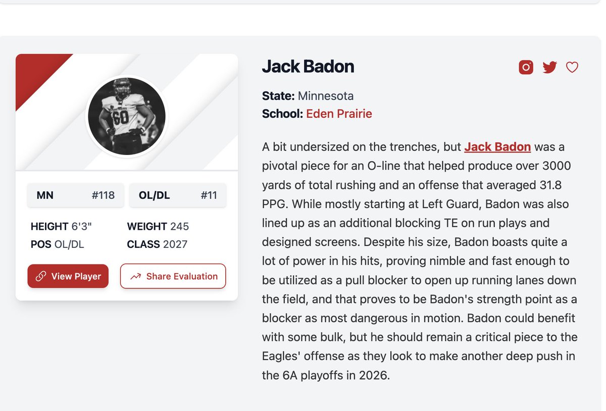 Jack Badon (2027) tweet media