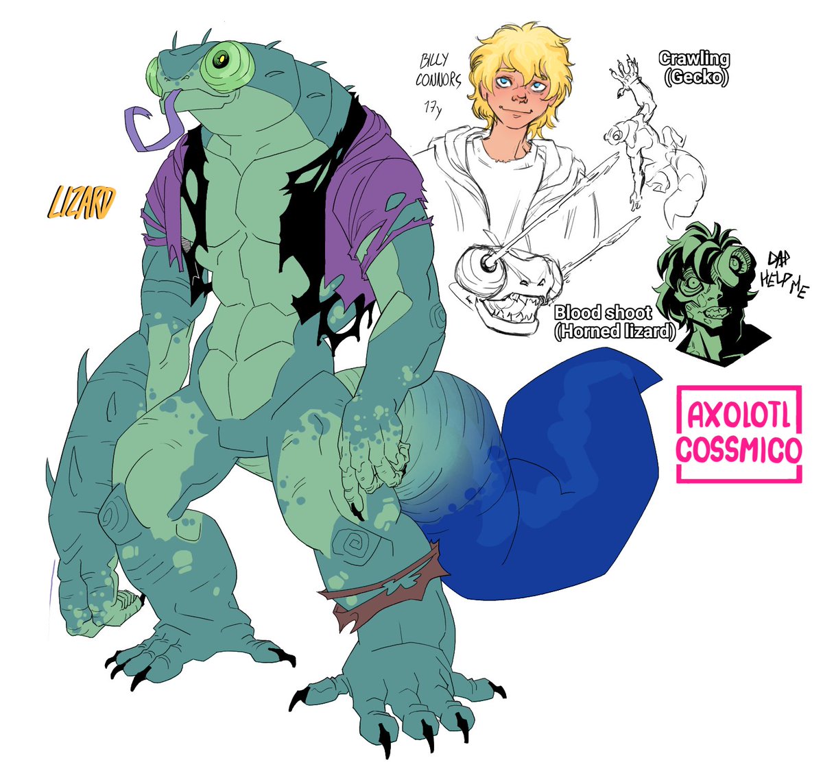 Ugly lizard sketch (Earth 1031)