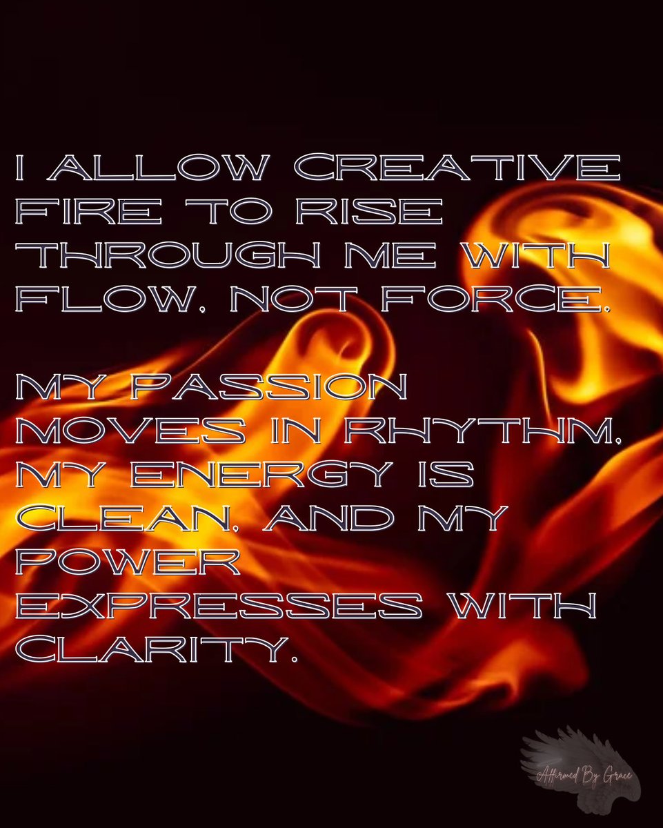 abgrace_co's tweet image. Creative fire doesn’t need to rush. 🔥🧡
It needs rhythm.
#CreativeActivation
#SacralEnergy
#FlowOverForce
#AlignedPower
#SpiritualGrowth
#InnerFire
#IntentionalLiving
#TuesdayEnergy