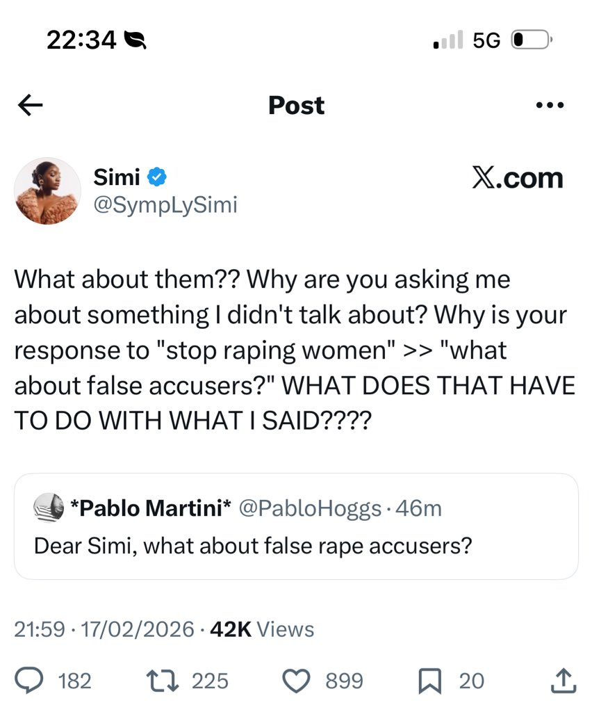 All this while I think say SIMI get sense sha fvck💔