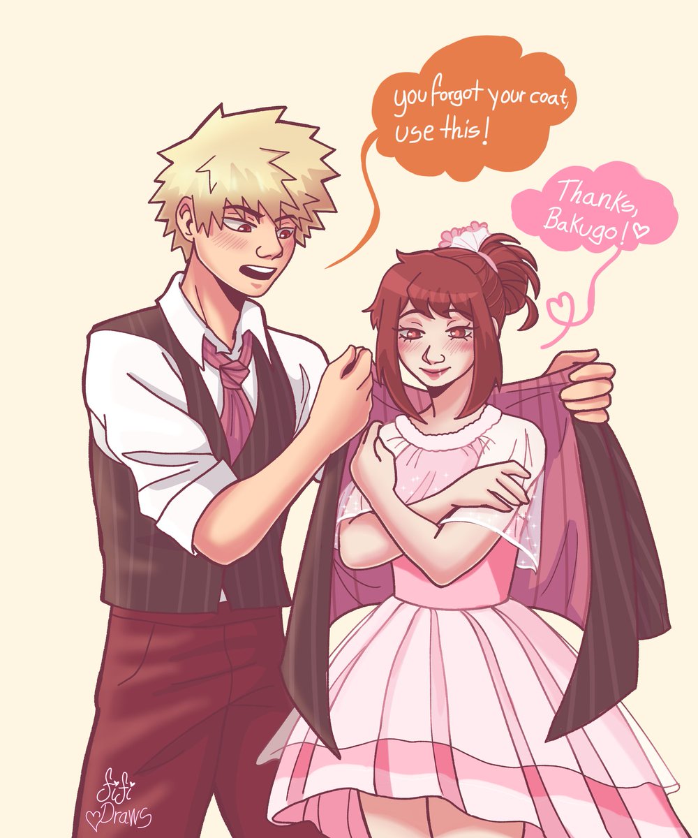 They had a lovely date 🧡🩷✨

#kacchako #mhafanart #mhatwt