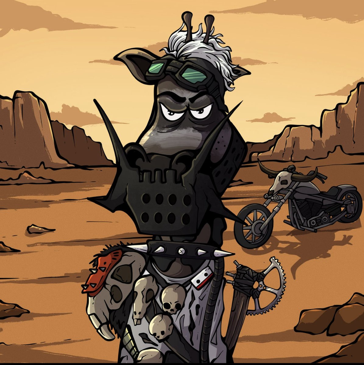 Phase 2 Apocalypse Upgrade is right around the corner 👀 🔥 

Here is what you need to know 👇 

Just like Robo Goofy Phase 1, this is a pure upgrade.
You don’t lose anything  you only gain more perks and utility for your long neck. Robo Goofy sold out fast lets take it to the