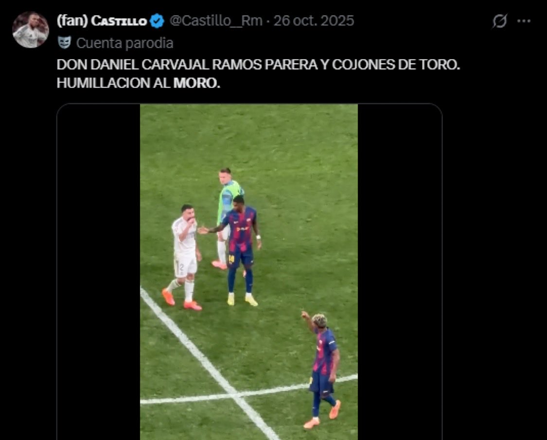 Prestianni es un racista pero tú también