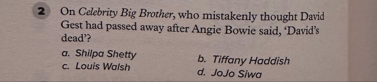 miche_267's tweet photo. @richardosman I’m sure Tiffany Pollard will be really disappointed to see this in ‘The Rest Is Quiz’ book - how could the publishers get this wrong?! https://t.co/9zcSioPW8B