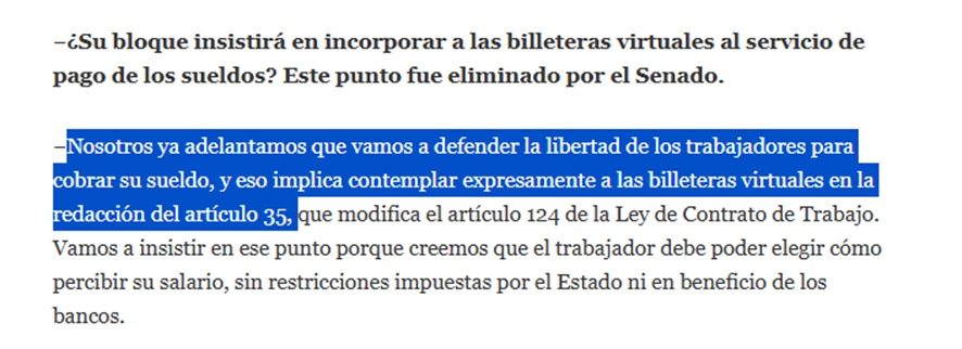 Cambien el nombre chicos. Ponganle MELI-PRO 
Te lo dije hace dos días !!!!!!! 
Ritondo negocia el artículo de enfermedad inculpable para forzar al oficialismo a aprobar el negocio del pago de salarios por billeteras pedido por Macri-Galperín.