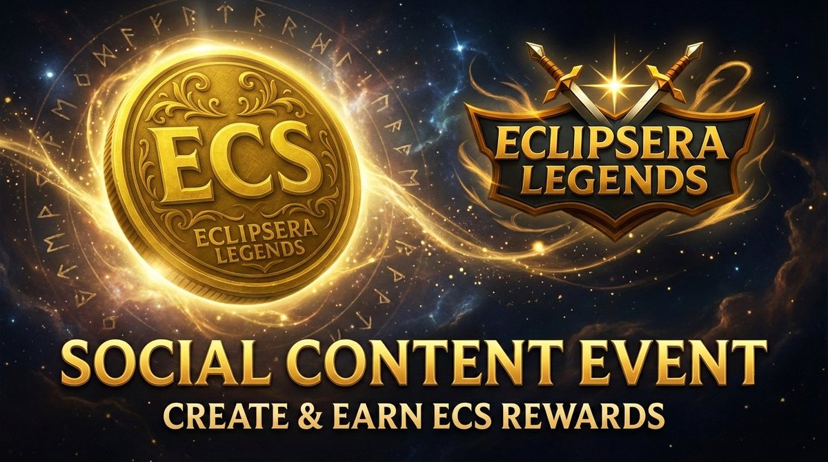 Eclipserax001's tweet photo. 🚀 ECLIPSERA SOCIAL CONTENT EVENT LIVE!

Create content about Eclipsera Legends &amp; earn ECS 💰

How to join:
✅ Post on YT/X/IG/TikTok/Reddit
✅ Use #Eclipsera
✅ Submit on discord, link: https://t.co/hFRPbibd73
✅ Share daily progress

🏆 200/150/100 ECS + 30 ECS (4–10) https://t.co/96puiG9cRj