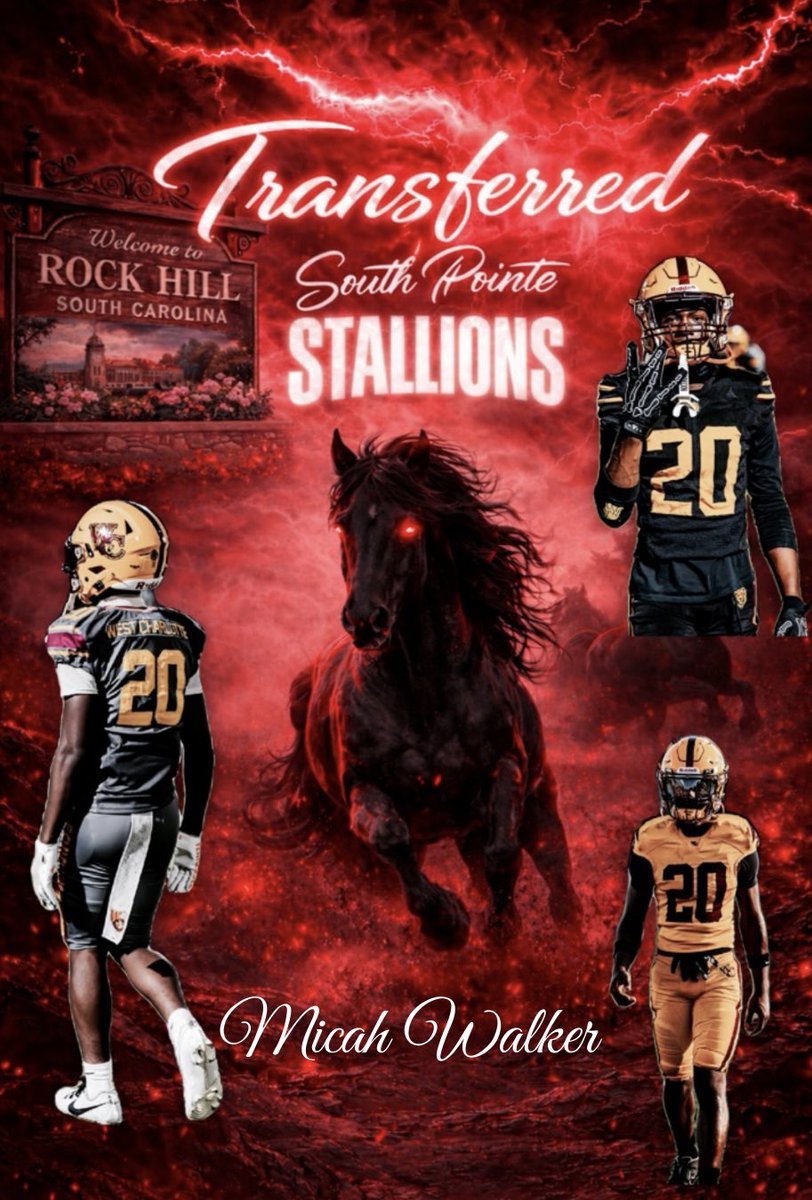 I will be transferring to South Pointe highschool for the next 2 years ! 
<a href="/FootballSPHS/">South Pointe Football</a> <a href="/CoachRichAD/">Coach Rich, CAA</a> <a href="/southpointeFBSC/">Coach Bobby Collins</a> <a href="/ChadSimmons_/">ChadSimmons</a>