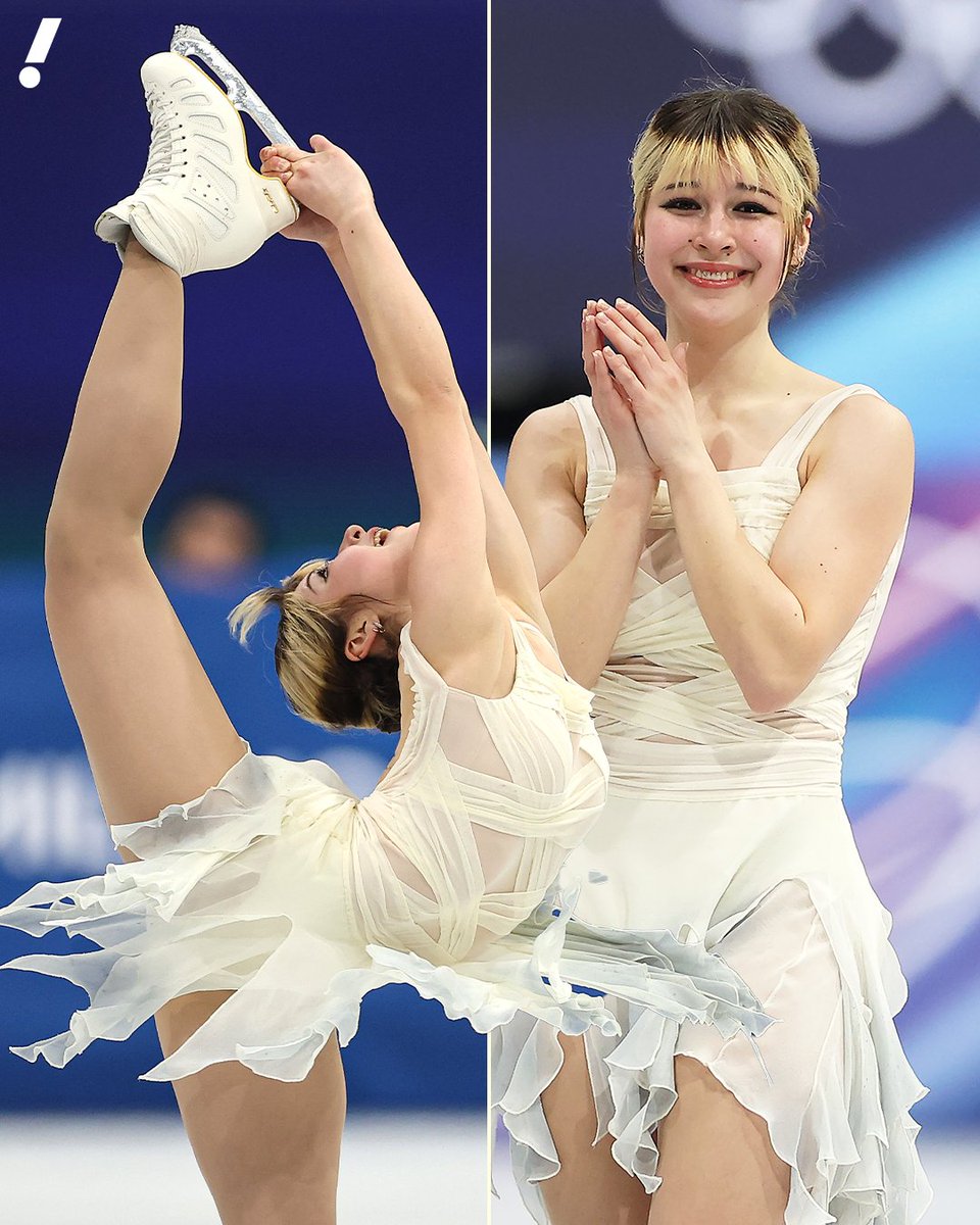 YahooSports's tweet image. Alysa Liu shined during women's short program qualifying 🤩