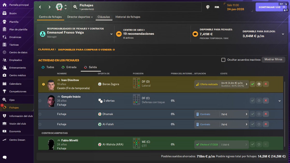 #Hoy #Martes #footballmanager <a href="/Ludogorets1945/">PFC Ludogorets 1945</a> un día lleno de incógnita podremos competir en <a href="/ChampionsLeague/">UEFA Champions League</a> será posible bug economia? Venite que nos vemos a las 17hs 🇦🇷 15hs 🇵🇪🇪🇨 14hs 🇲🇽🇨🇷 21hs 🇪🇸 en <a href="/YouTube/">YouTube</a> 
youtube.com/@emmanfranco85…
#gamers
