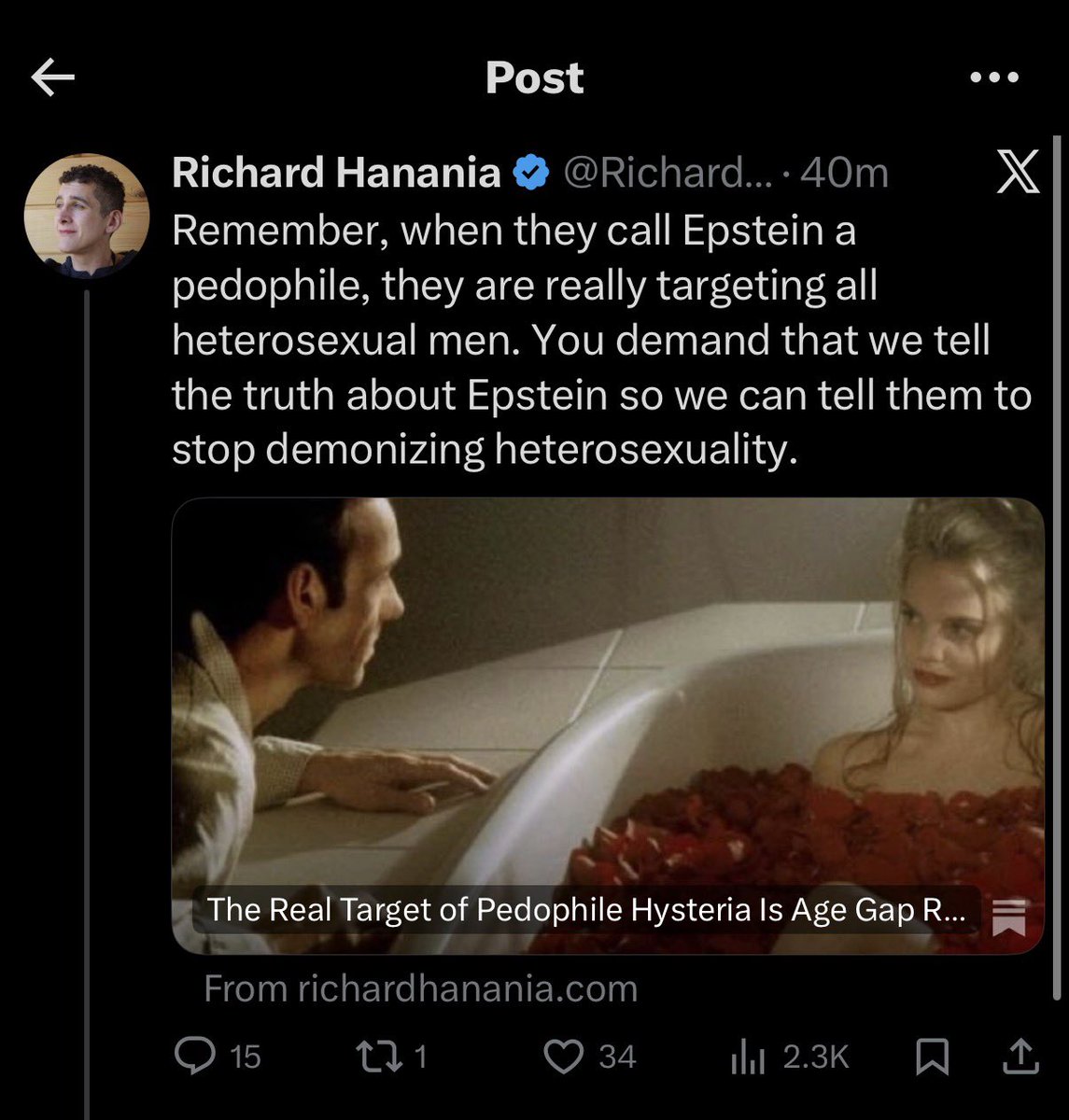 <a href="/jwsherrod/">John William Sherrod</a> How about you explain to me how Richard is NOT defending pedophiles. Be specific.