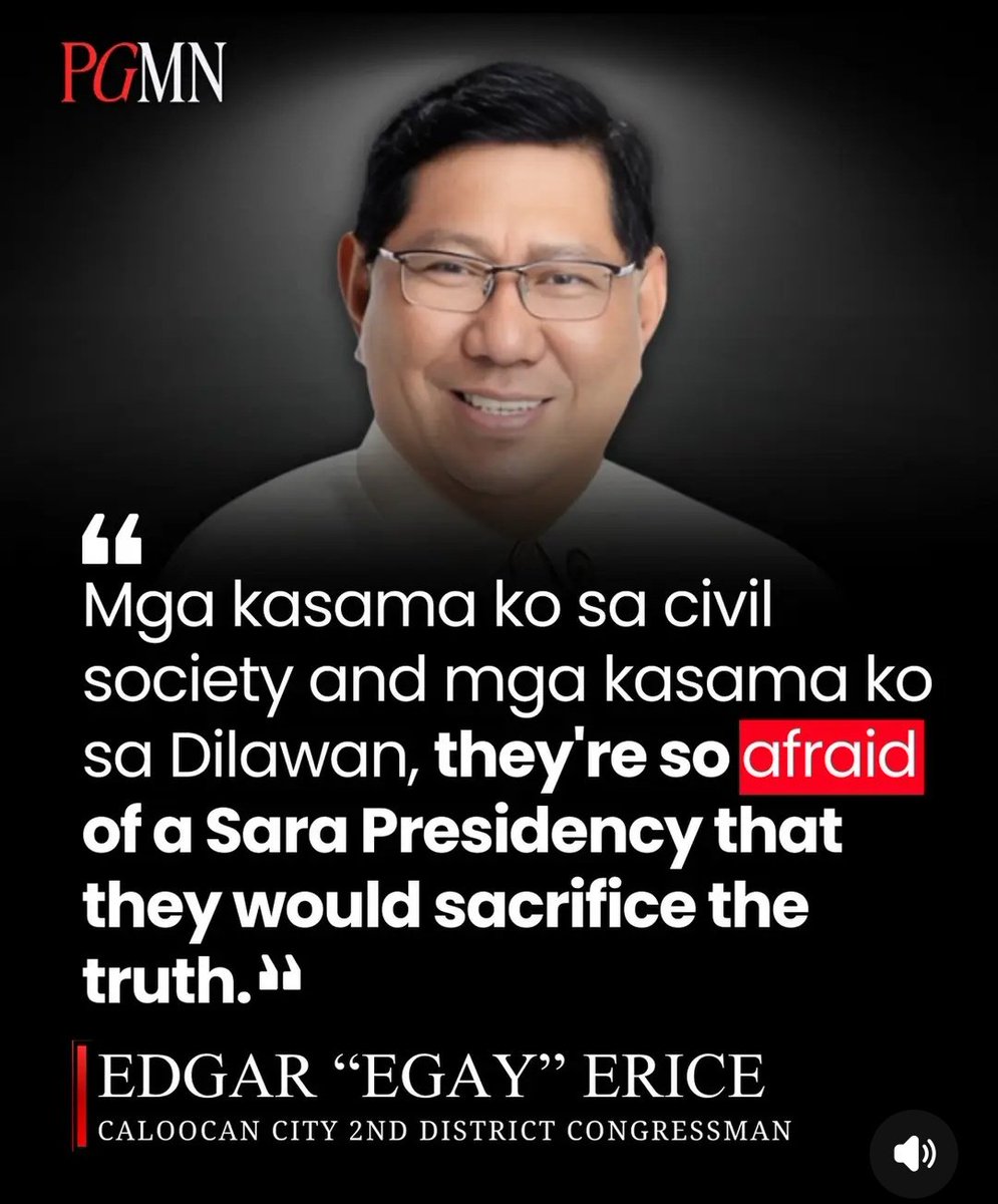 According to Cong Erice na mga kasama daw niya sa "civil society" at mga kasama na Dilawan that they are so afraid of a Sara Presidency that they would sacrifice the truth. That means Dilawan Pinklawan Communists will do everything  just to prevent Sara Duterte become president