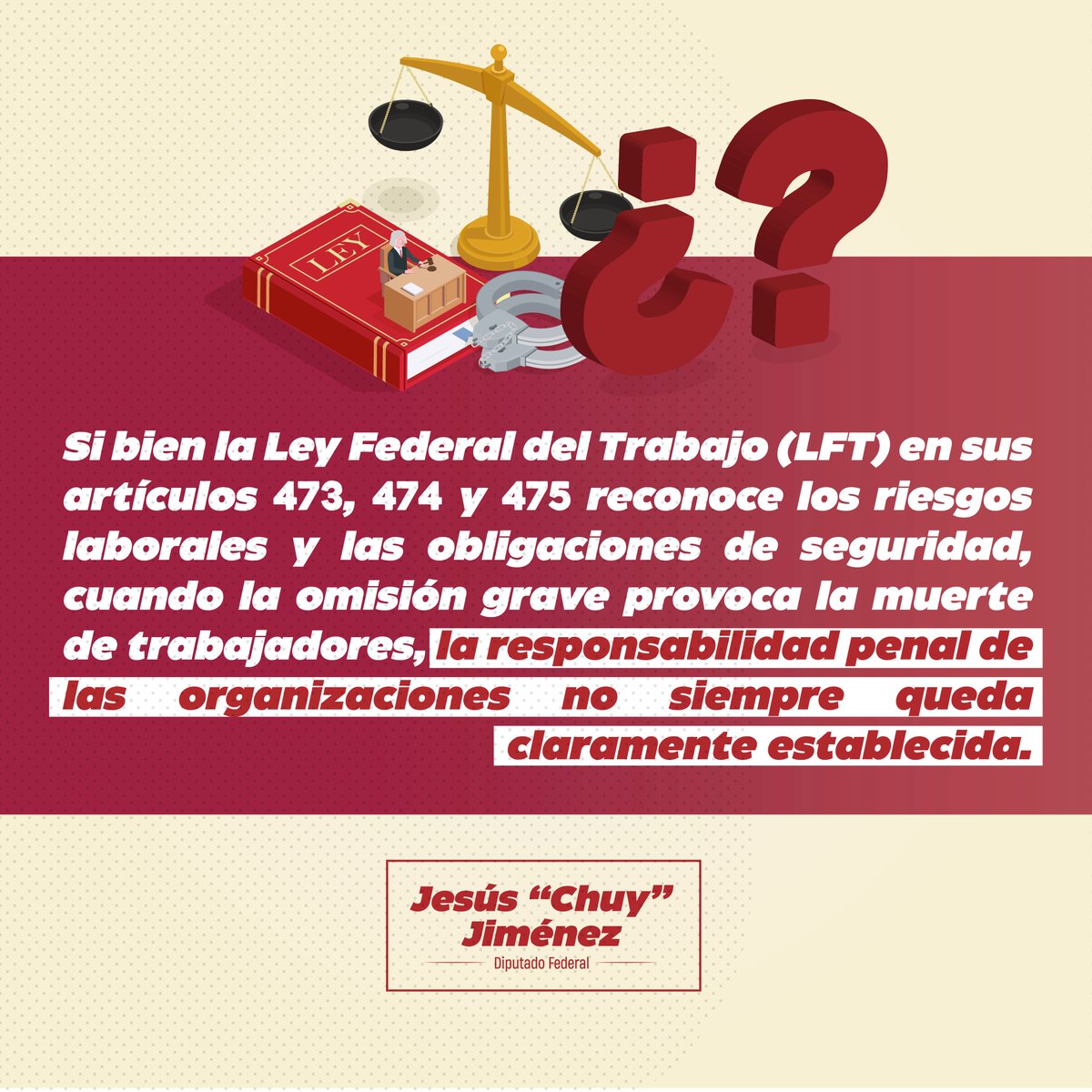 El #HomicidioIndustrial es la muerte de personas trabajadoras por decisiones empresariales y omisiones que las exponen a riesgos conocidos.
Ayer presenté una iniciativa para que se reconozca en la ley.
La negligencia corporativa no puede seguir impune ni invisible.