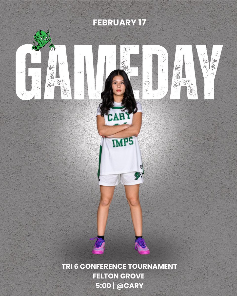 CaryImpsWBB's tweet photo. 1st round of the Tri 6 Conference kicks off tonight at 5pm! We take on Felton Grove at home. See you in the Imp Dome! https://t.co/F5lyZ59Tet