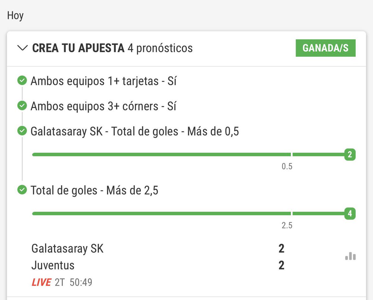 Pick premium ✅✅

Cuota 3.25 en el minuto 50 ✅👀

Sumamos otro pick más y seguimos la racha 
Gracias a los que seguís confiando y haciendo dinero 🙃💣