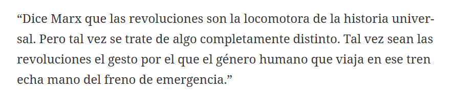 Walter Benjamin llego a la misma conclusion