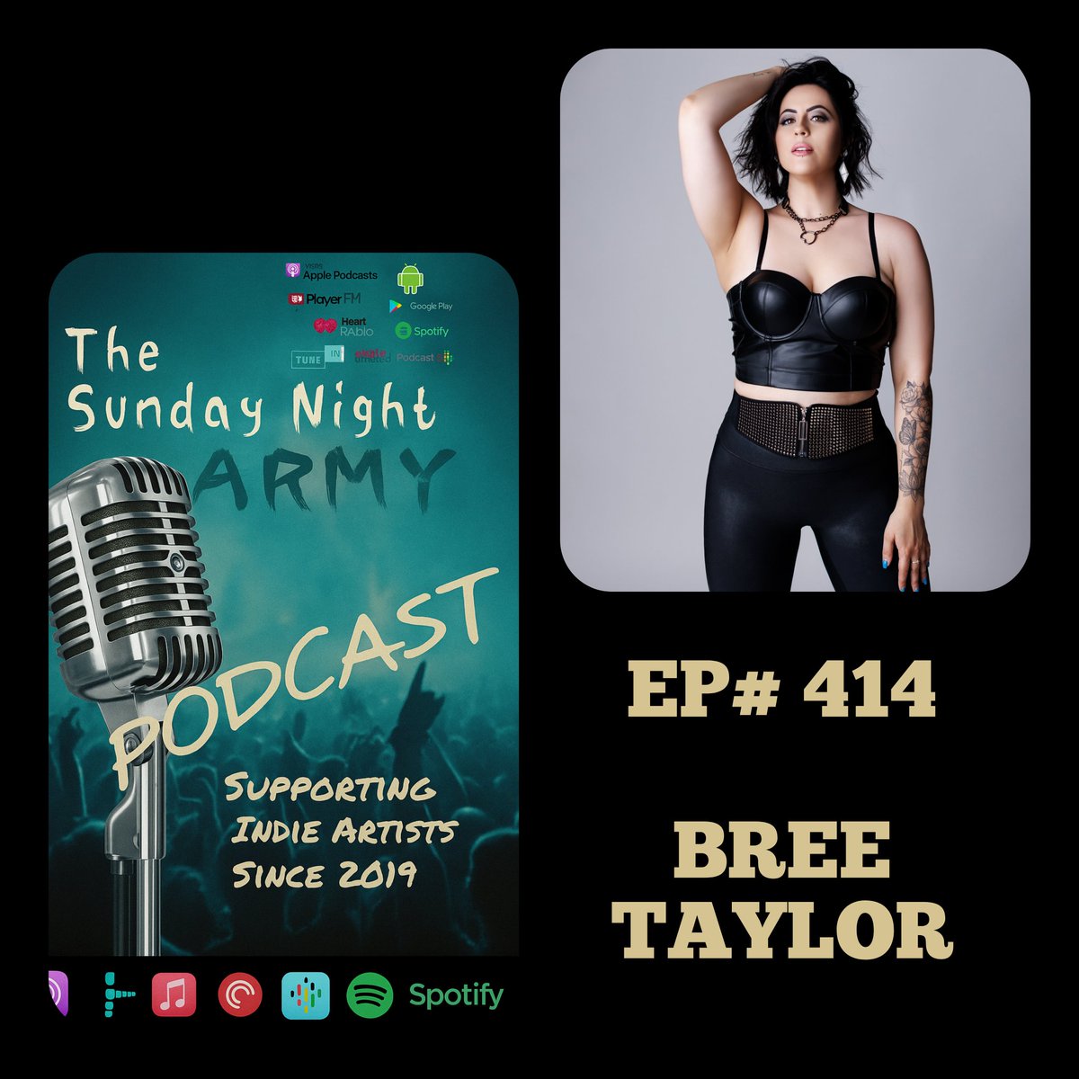 sundaynightarmy's tweet image. NEW EPISODE 

Guest Bree Taylor

Apple👇
podcasts.apple.com/us/podcast/the…
Spotify👇
open.spotify.com/show/7k7KVAhMR…
Linktree👇
Linktr.ee/thesundaynight…

#podcast #music #newepisode