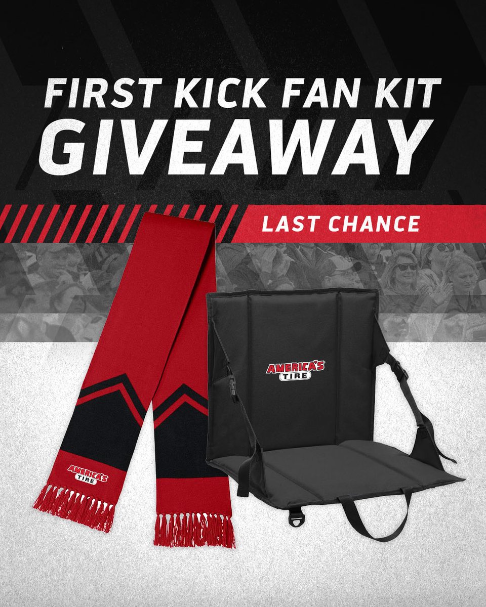 ⏰⚽ Stoppage time. This is it.
Here's your LAST CHANCE to enter our #FirstKickFanKitGiveaway 👇
🧣 America's Tire scarf
🪑 America's Tire bleacher seat

To enter:
Tell us your favorite team and why, then tag #FirstKickFanKitGiveaway before 11:59 PM tonight. One entry per person.