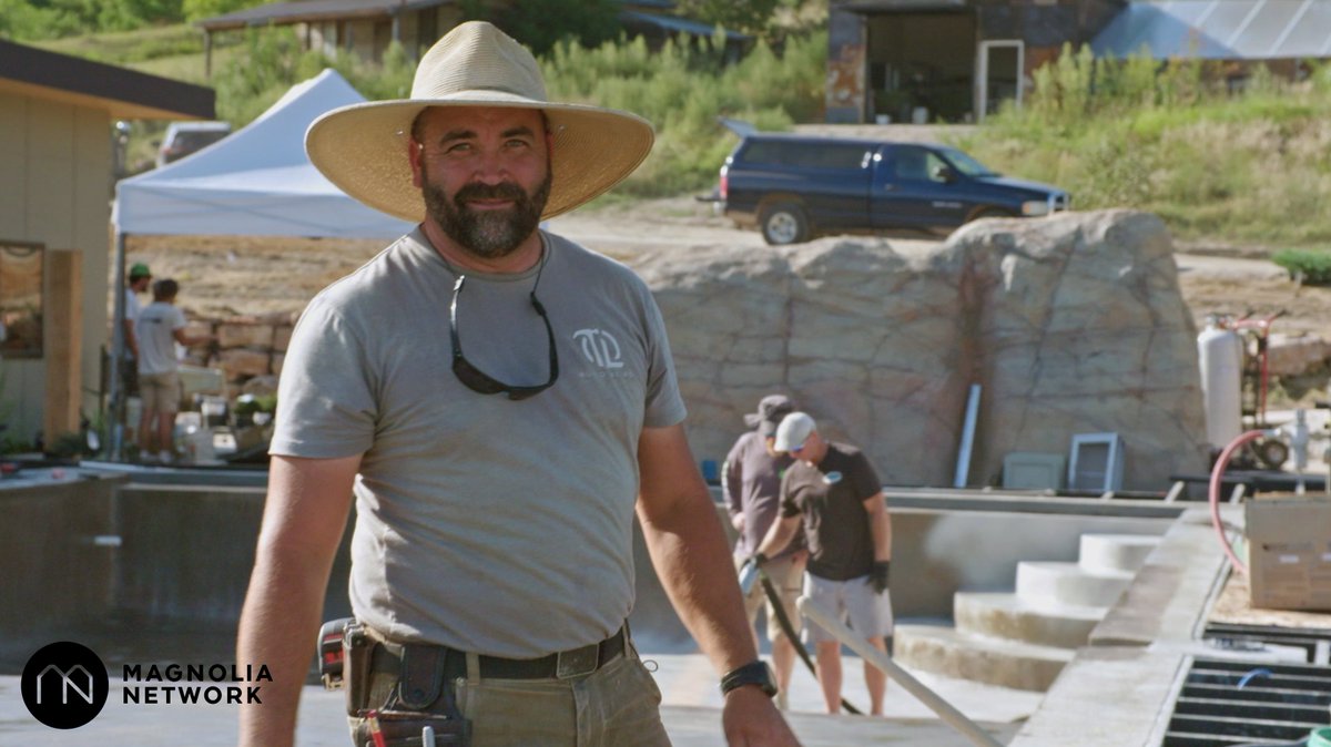 painlesstv's tweet photo. TONIGHT, Cappie and Alex really are fish out of water as they take on their biggest build yet - a massive and luxurious in-ground swimming pool oasis! Tune in at 8pm/7c on @magnolianetwork for the #BOTL season finale or watch tomorrow on @StreamOnMax and @discoveryplus! https://t.co/6C1ZQxuWqk